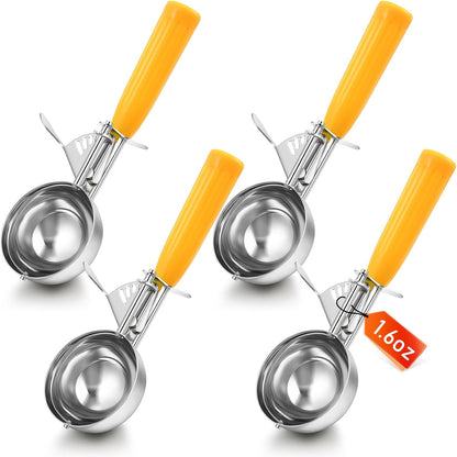 Reallnaive Ice Cream Scooper with Trigger, 4 oz, Gray