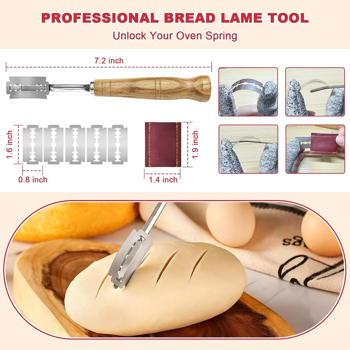 Sourdough Starter Kit with 2 Proofing Baskets & Starter Jar for Beginners