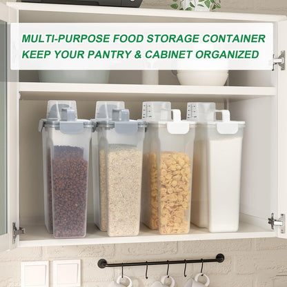 TBMax Pet Food Storage Containers 2 Pack 8-10 Lbs Airtight Dog Food Container Dispenser with Large Spout & Portable Handle, Travel Dog Treat Cat Food Storage Bin Bird Seed Container