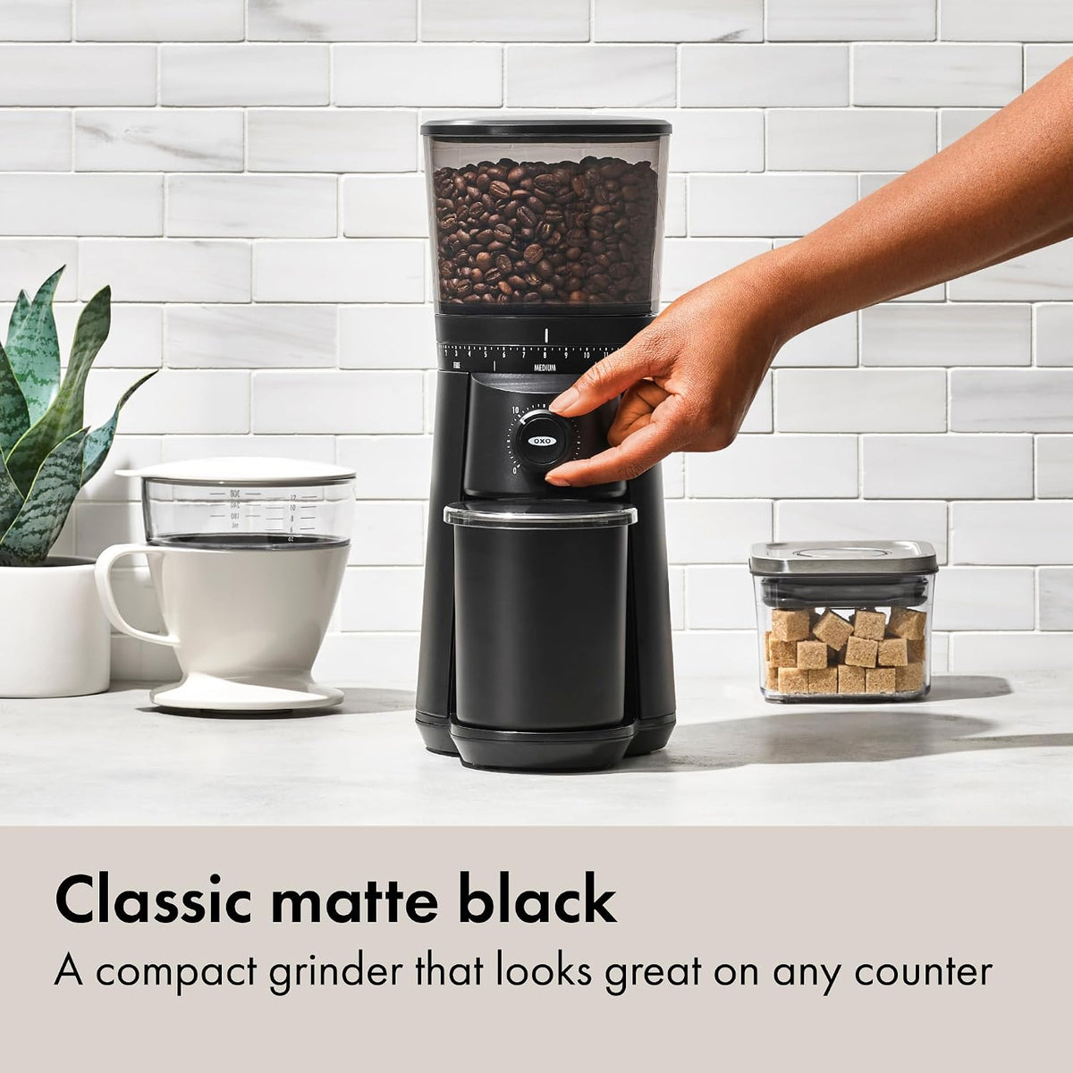 OXO Brew Conical Burr Electric Coffee Bean Grinder - 12 Oz, Matte Black