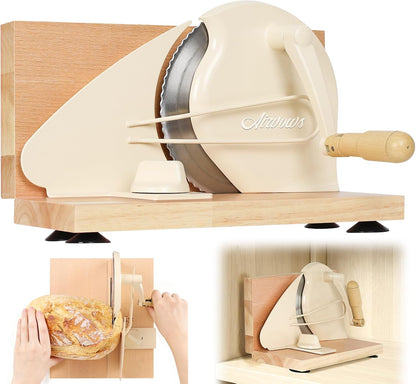 Manual Bread Slicer for Homemade Bread,Even Slicing from Thin to Thick