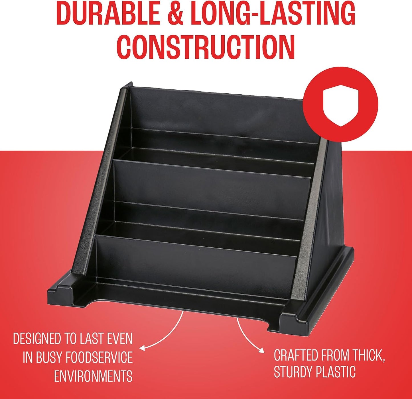 Cambro Versa - Self Serve Condiment and Utensil Bin - 12 Storage Bins - Ideal for food and coffee condiments (Black)