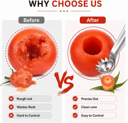 5 Pcs Tomato Stem Corer, Strawberry Huller Tool