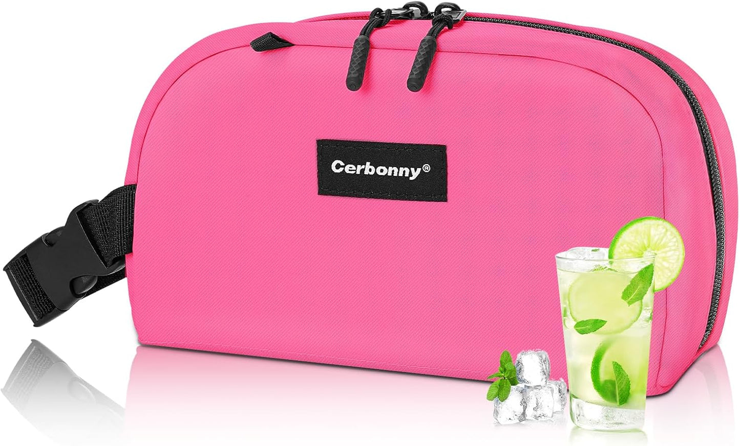 Cerbonny Freezable Cooler Bag for Work/School Travel - Mini Insulated Bag Fit For Yogurt