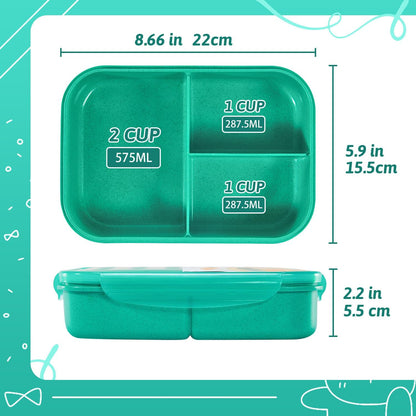 MISS BIG® Bento Box,Bento Box Adult,Lunch Box,Leak Proof Lunch Containers,No BPAs and No Chemical Dyes Bento Lunch Box,Dishwasher and Microwave Safe Lunch Containers for Adults(1900ml Gray)