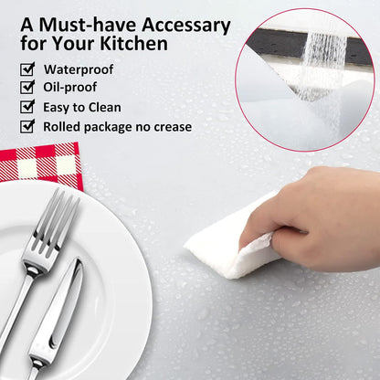 Silicone Mat Heat Resistant Mats for Countertop, Large Silicone Mats for Crafts Kitchen Counter Workbench Table protector, Size 36x24 inches Thick 2mm,Rolled Package,Light Blue