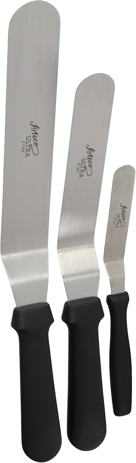 Ateco Professional Offset Spatula Set, Silver, 1 - Pack, Large