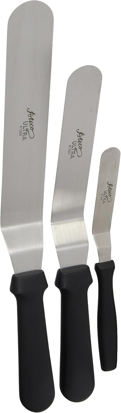 Ateco Professional Offset Spatula Set, Silver, 1 - Pack, Large