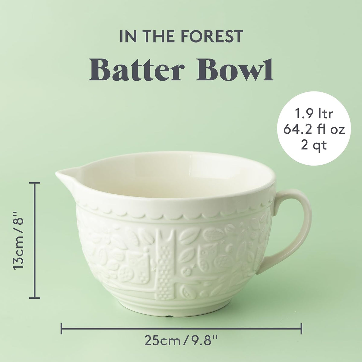 Mason Cash In The Forest Collection 68oz Batter Bowl