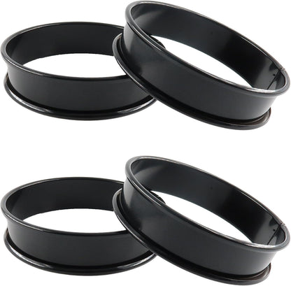 4Pk Crumpet Rings 3.75" Nonstick Egg Ring English Muffin Mold