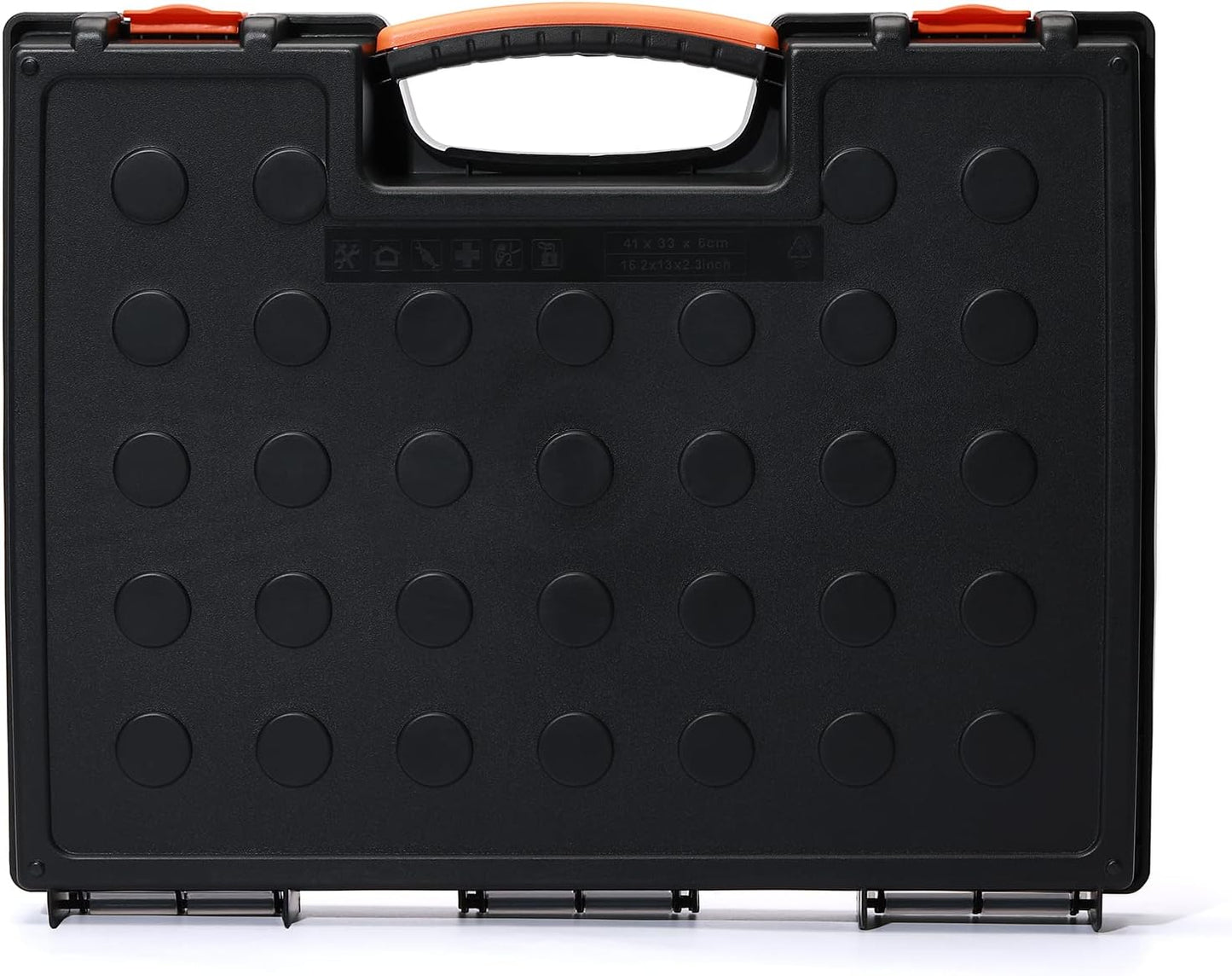 EMENTOL 2PCS Multi-Purpose Portable Organizer Box Set with 44-Removable Compartments, 2 Pieces Professional Boxes with Dimension 16.2"L*13"W*2.3"H