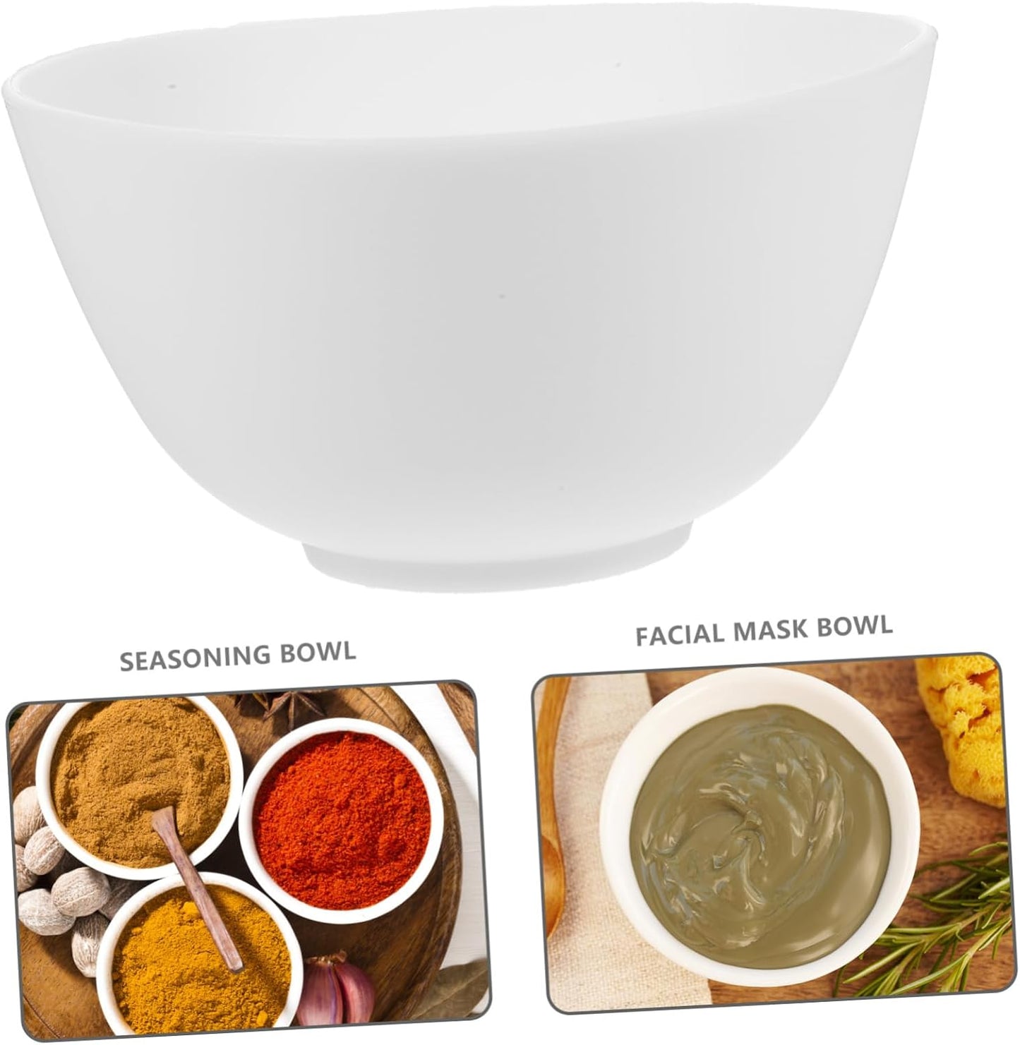 Didiseaon Odorless Anti-drop Silicone Mixing Bowl for Facial Masks Cooking Flexible Microwave Dishwasher Safe for Ingredients Sauces Medium Green