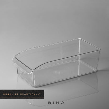 BINO | Plastic Storage Bins, Small | THE CURVE COLLECTION | Multi-Use Organizer Bins | Storage Containers Kitchen, Pantry and Home Organization | Fridge Organizers | Pantry Organization and Storage