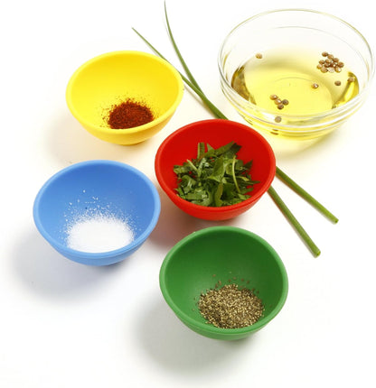 Norpro Silicone Mini Pinch Bowls, Set of 4,50 ml