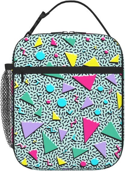 Dinosaur Volcano Insulated Lunch Bag for Women & Men, Reusable Leak-Proof Lunch Box with Cooler Compartment, Lunch Tote for Adults Work Travel Picnic Durable & Washable