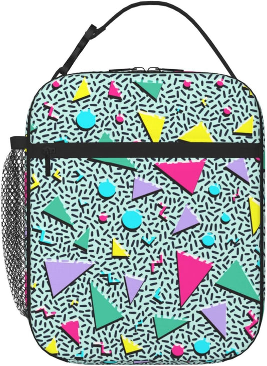 Dinosaur Volcano Insulated Lunch Bag for Women & Men, Reusable Leak-Proof Lunch Box with Cooler Compartment, Lunch Tote for Adults Work Travel Picnic Durable & Washable