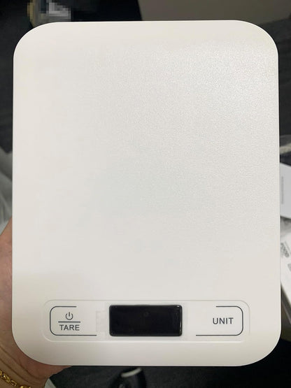 Digital Shipping Scale,Stainless Steel Panel, Accurate Portable Postal Scale for Packages, Small Business,Kitchen, Food, Handmade, Liquids, and Boutique (Rose Gold Battery(5kg/1g))