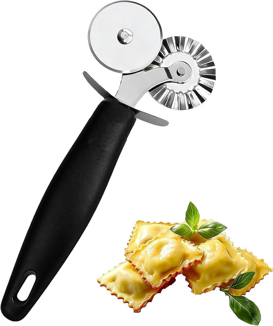 Stainless Steel Pastry Cutter Wheel, Durable Dough Cutter
