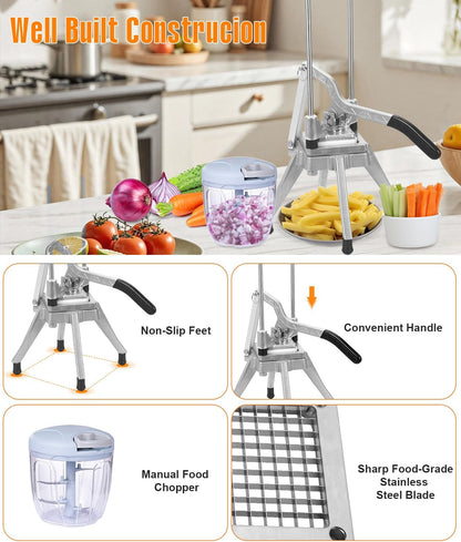 Commercial Tomato Slicer & Vegetable Chopper 1/4inch Food Slicer