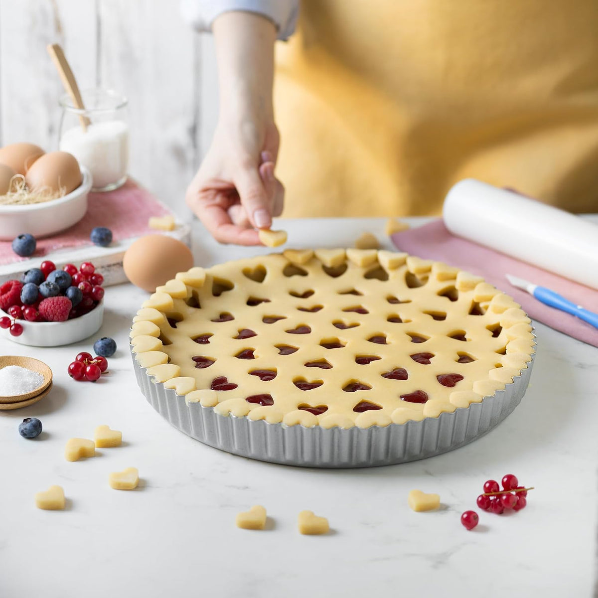 Decora Lattice Crust Cutter, White, 30 cm