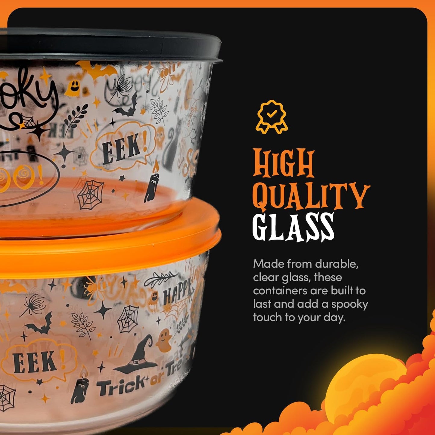 6-Piece Glass Food Storage Containers Set (3 Containers + 3 BPA-Free Lids) | 2-Cup, Leakproof | Microwave, Freezer, Oven & Dishwasher Safe | Ideal for Meal Prep & Pantry Organization, Pistachio