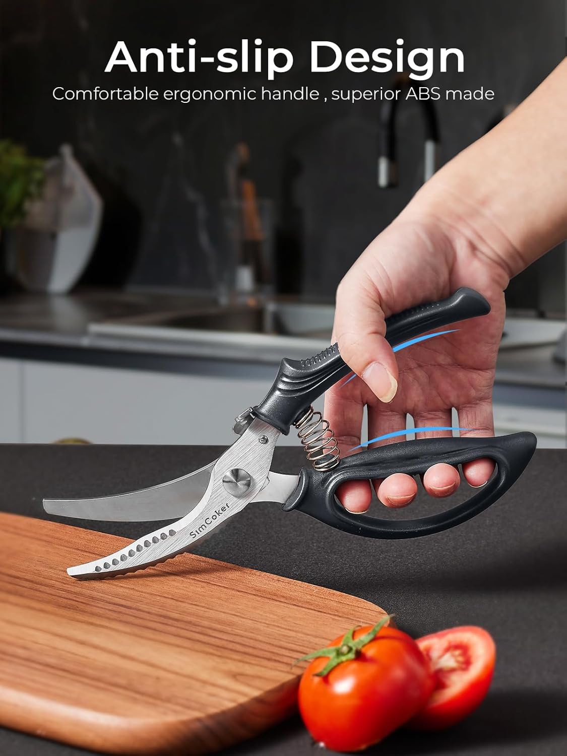 Kitchen Scissors, Forged Stainless Steel Heavy Duty Kitchen Shears, Dishwasher Safe Cooking Scissors for Meat, Poultry & Vegetables