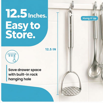 Millvado Slotted Spoon Stainless Steel, Straining & Serving - 15 In.Utensil