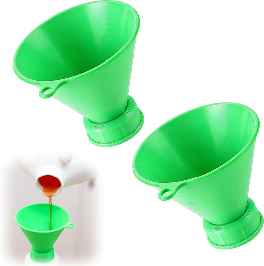 Threaded Funnel Easy Fill Funnel, Twist On Bottle Refill Adapter, 28mm