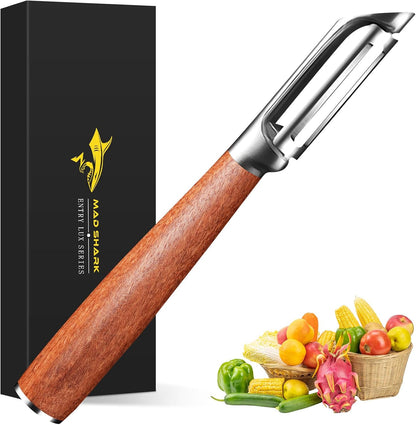 MAD SHARK Vegetable Peeler,Ultra Sharp Y Serrated Blade Peelers for Kitchen