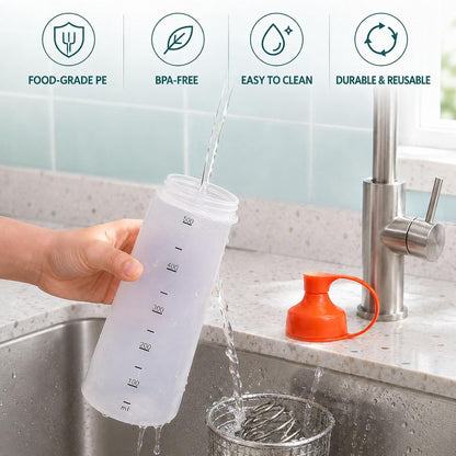 Pancake Batter Dispenser, 550ml Mixer Bottle with Whisk Ball for Waffles