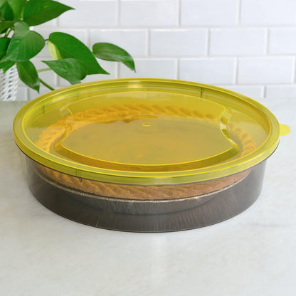 Youngever 3 Pack Pie Containers, Plastic Food Storage Containers, Fresh Pie Keeper, 11 inch Diameter