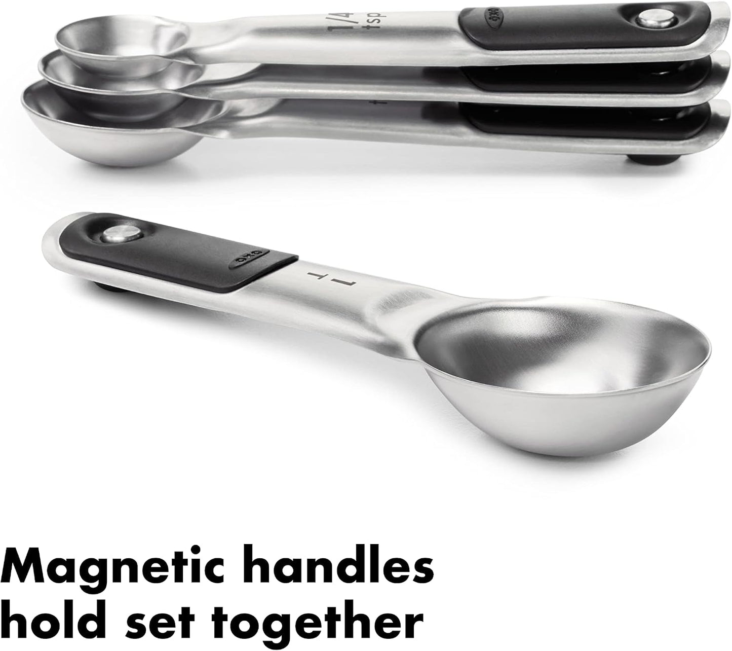 OXO Good Grips 4 Piece Stainless Steel Measuring Cups with Magnetic Snaps