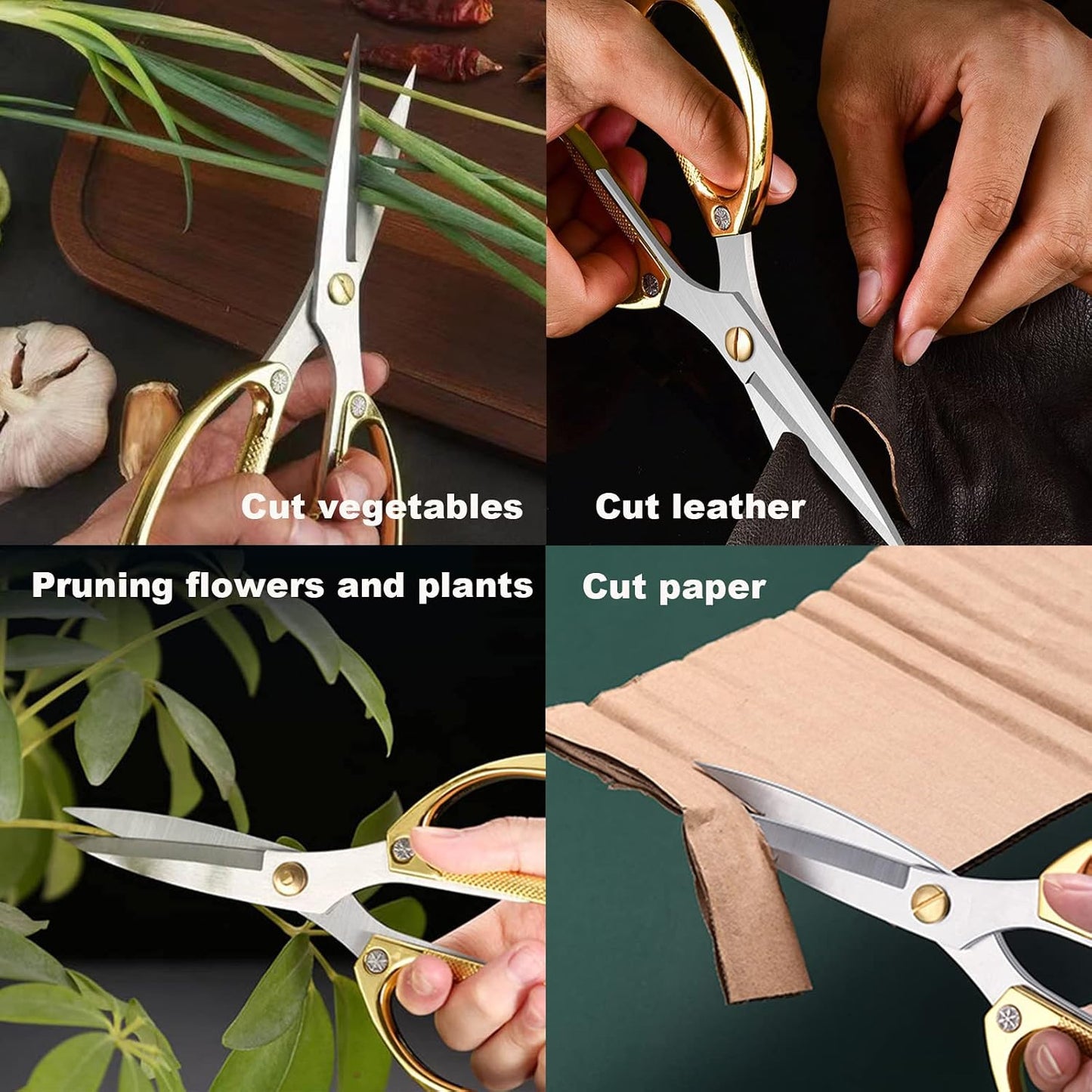 2 Pack Kitchen Shears,Heavy Duty Stainless Steel All-Purpose Poultry Meat Scissors for Cooking-Dishwasher Safe