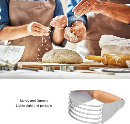 Pastry Blender 5-Blade Stainless Steel, Soft Grip Handle