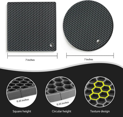 Joyhalo 4 Pack Trivets for Hot Dishes