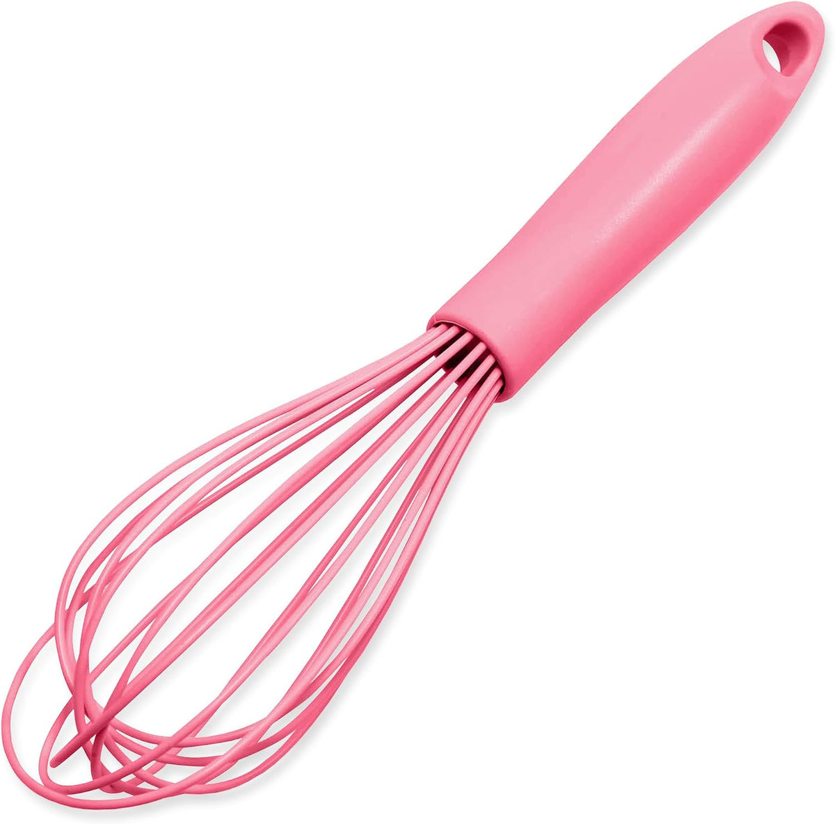 Chef Craft Premium Silicone Wire Cooking Whisk, 10.5 Inch, Red
