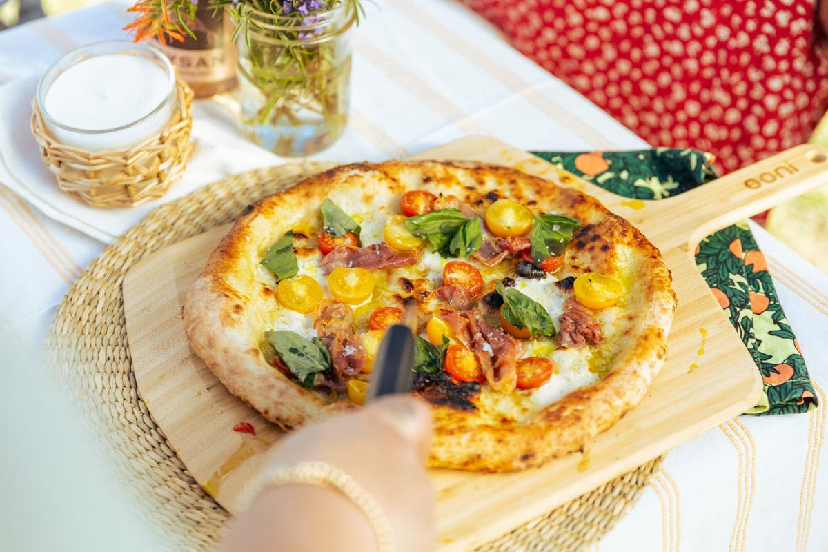 Ooni 12” Bamboo Wood Pizza Peel –12 Inch Pizza Spatula Paddle, Wooden Pizza Cutting Board, Pizza Oven Accessories