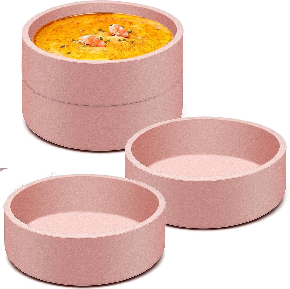 Egg Poacher Set of 3, Silicone Egg Poaching Cups with Lids for Microwave Egg Cooking, Toaster Oven Air Fryer Egg Mold Nonstick Poached Egg Maker