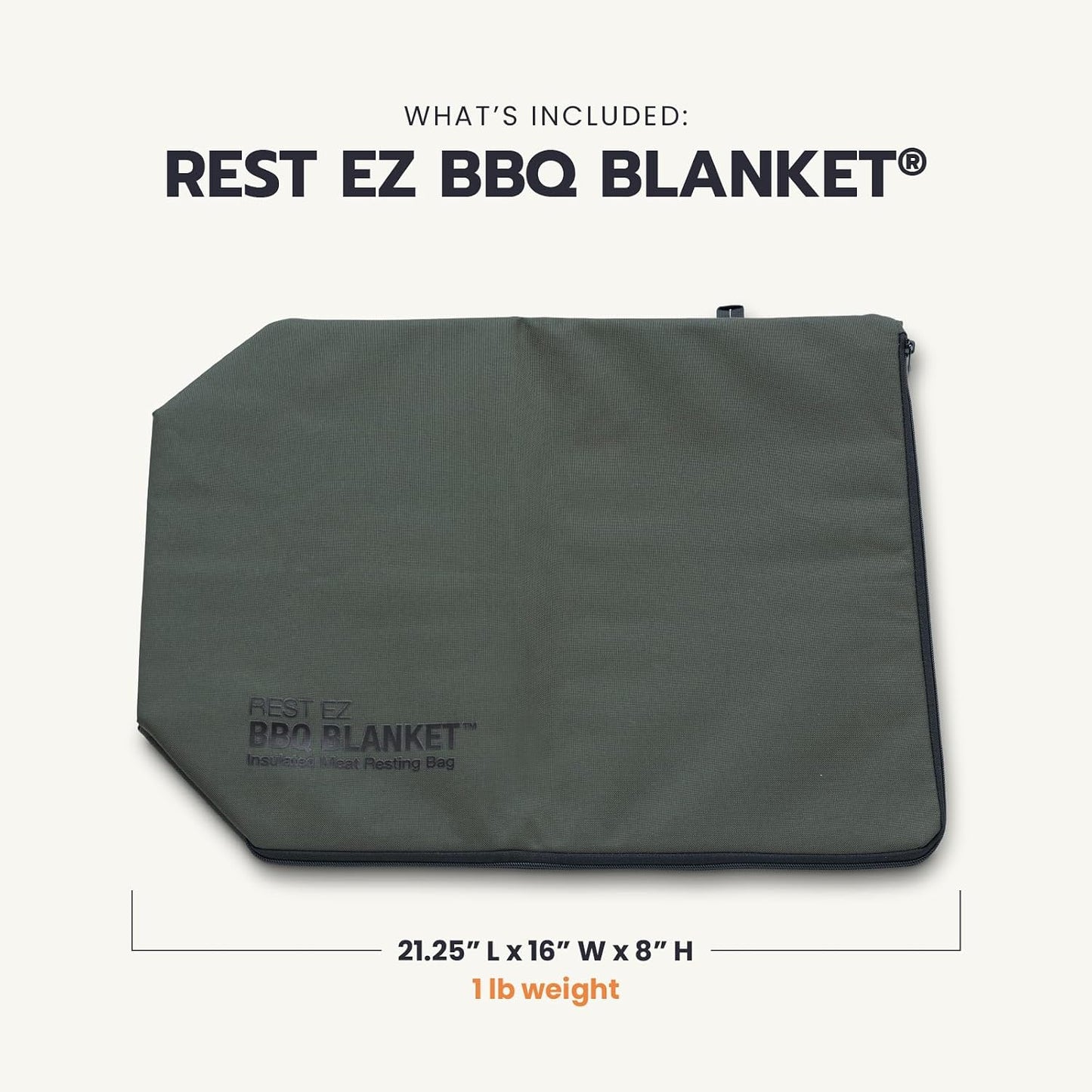 Rest EZ BBQ Blanket® - Insulated Meat Resting Bag for Moisture Retention and Tender BBQ - Heavy-Duty with Wide Mouth Design for Briskets, Pork Shoulders, Steaks