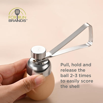Fox Run Stainless Steel Egg Yolk Separator For Raw Eggs, 6.75” x 1.75” x 1”