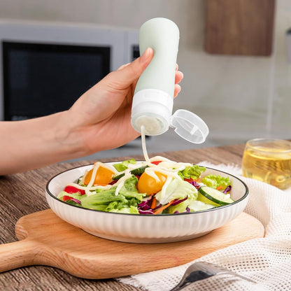 MICEBAY 2 oz Condiment Squeeze Bottles, Leakproof Salad Dressing Container