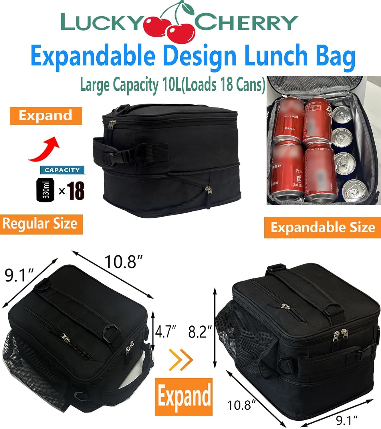 Lunch Box Insulated Lunch bag for Men Teen Kids Boys Adult Portable Stylish Small Lunchbox Special Design for Working Office school Picnic