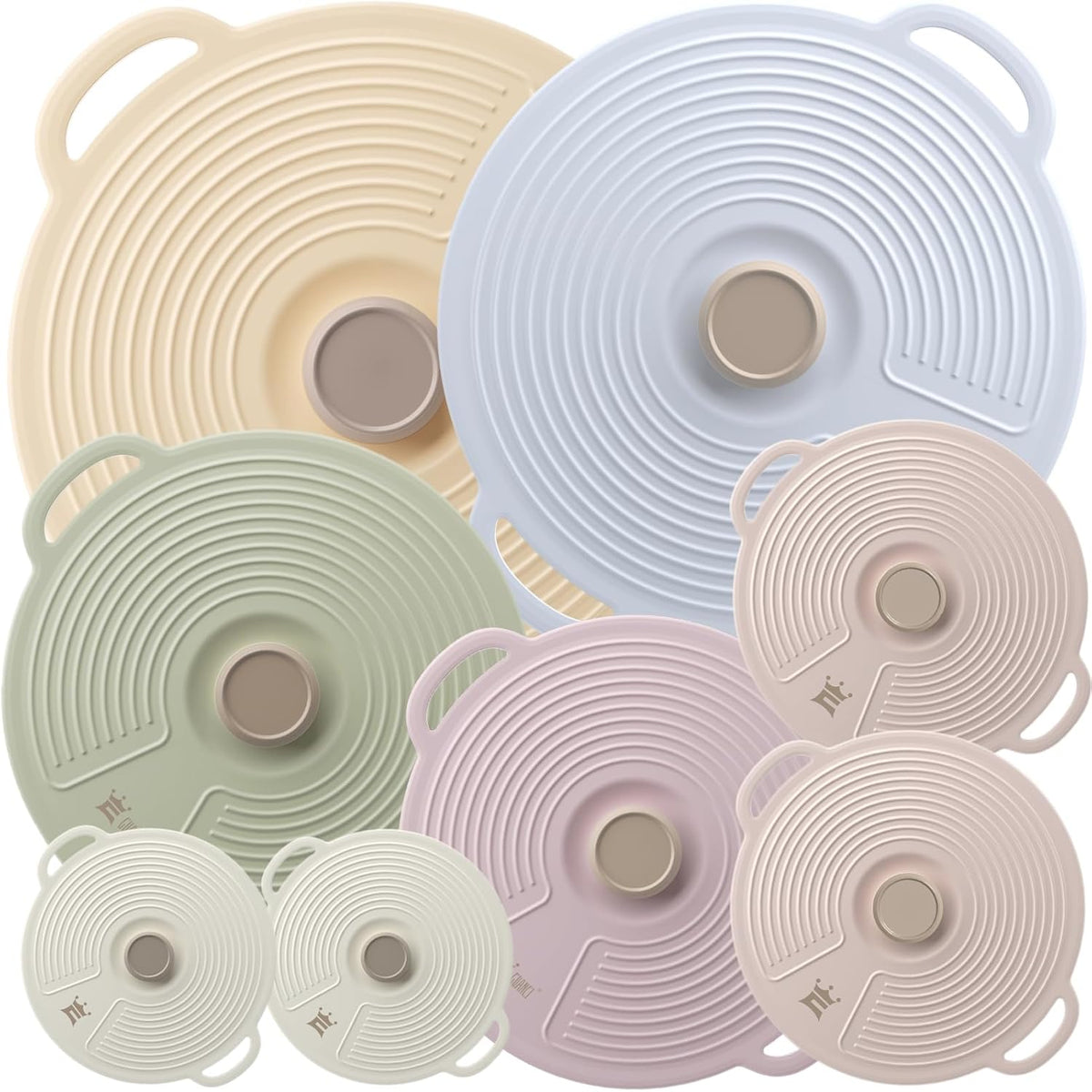 Silicone Lids for Bowl 3 Pack, Microwave Splatter Cover with 3 Sizes Reusable Heat Resistant Lids Fits Bowls, Plates, Pots, Pans, Skillets, Stove Top, Oven, Fridge Dishwasher Safe