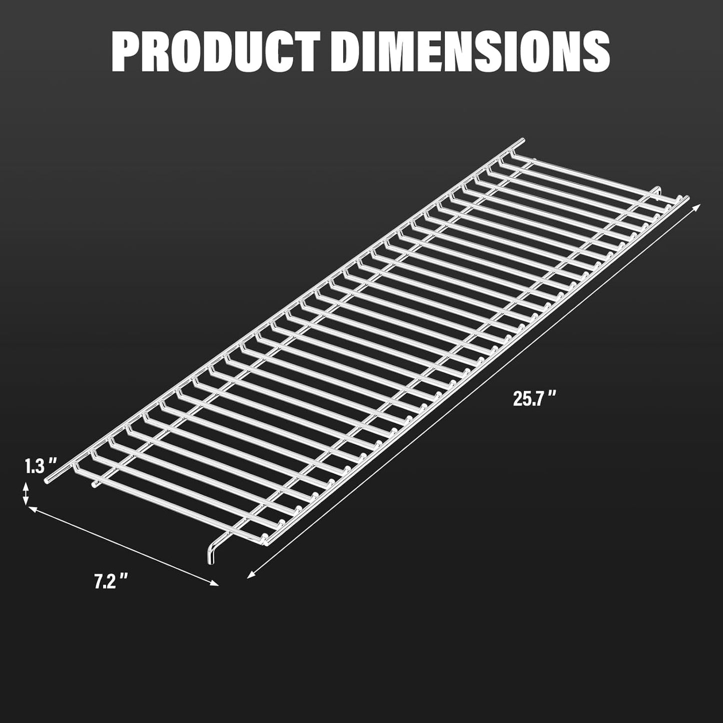 Utheer 2-Pack Griddle Warming Rack for Blackstone 28" Griddles, Stainless Steel Flat Top Grill Accessories | Reversible Rack Adds Prep Space, Foldable Clip-On Design Expands Cooking & Holding Area