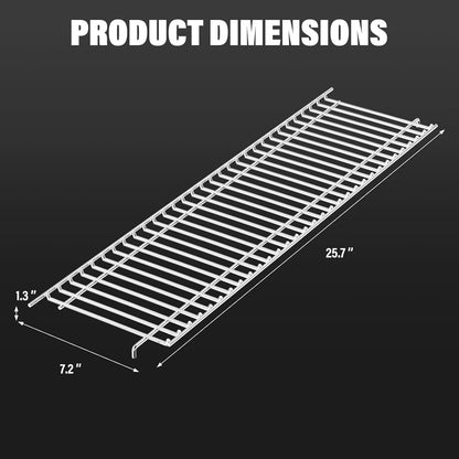 Utheer 2-Pack Griddle Warming Rack for Blackstone 28" Griddles, Stainless Steel Flat Top Grill Accessories | Reversible Rack Adds Prep Space, Foldable Clip-On Design Expands Cooking & Holding Area