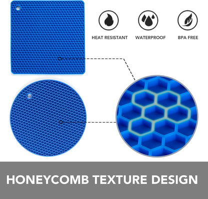 Joyhalo 4 Pack Trivets for Hot Dishes