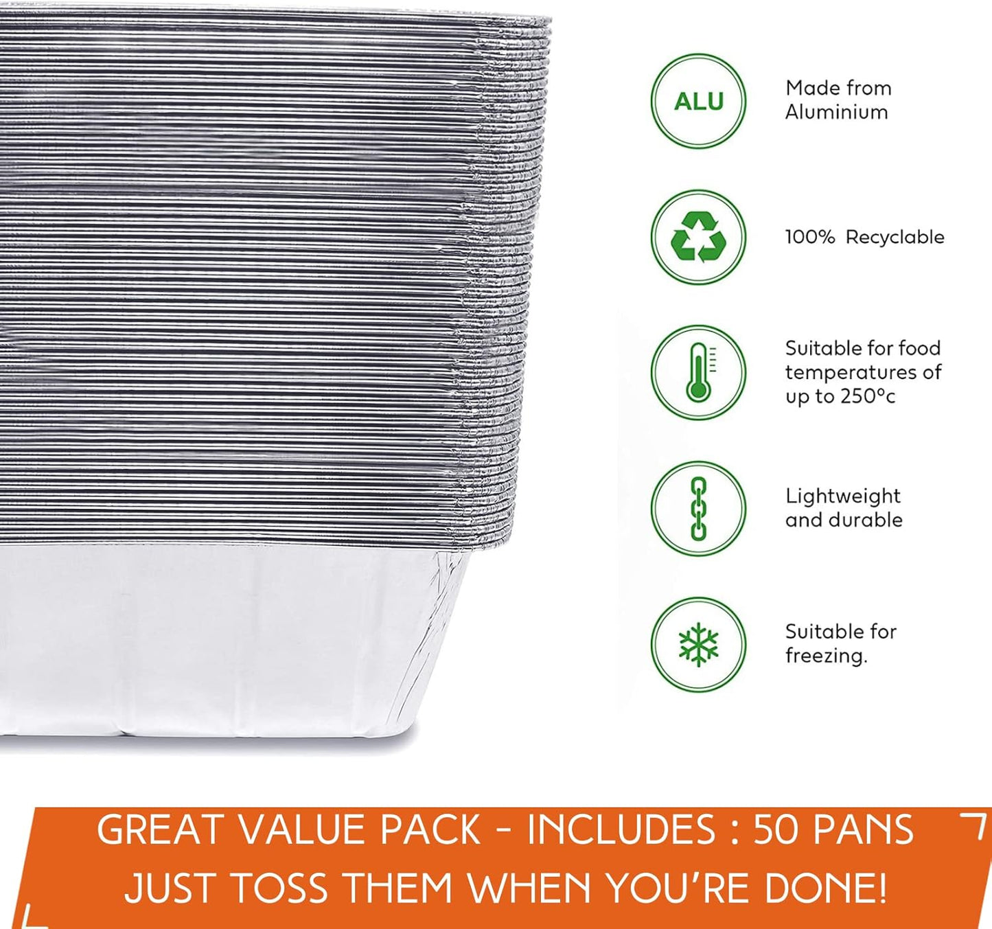 Findful 30-Pack Drip Pans Liners for Blackstone Griddle Accessories, Aluminum Foil Pan Disposable for 17" 22" 28" 36" Blackstone Griddle Drip Tray Holder Grill Rear Grease Catcher Cup