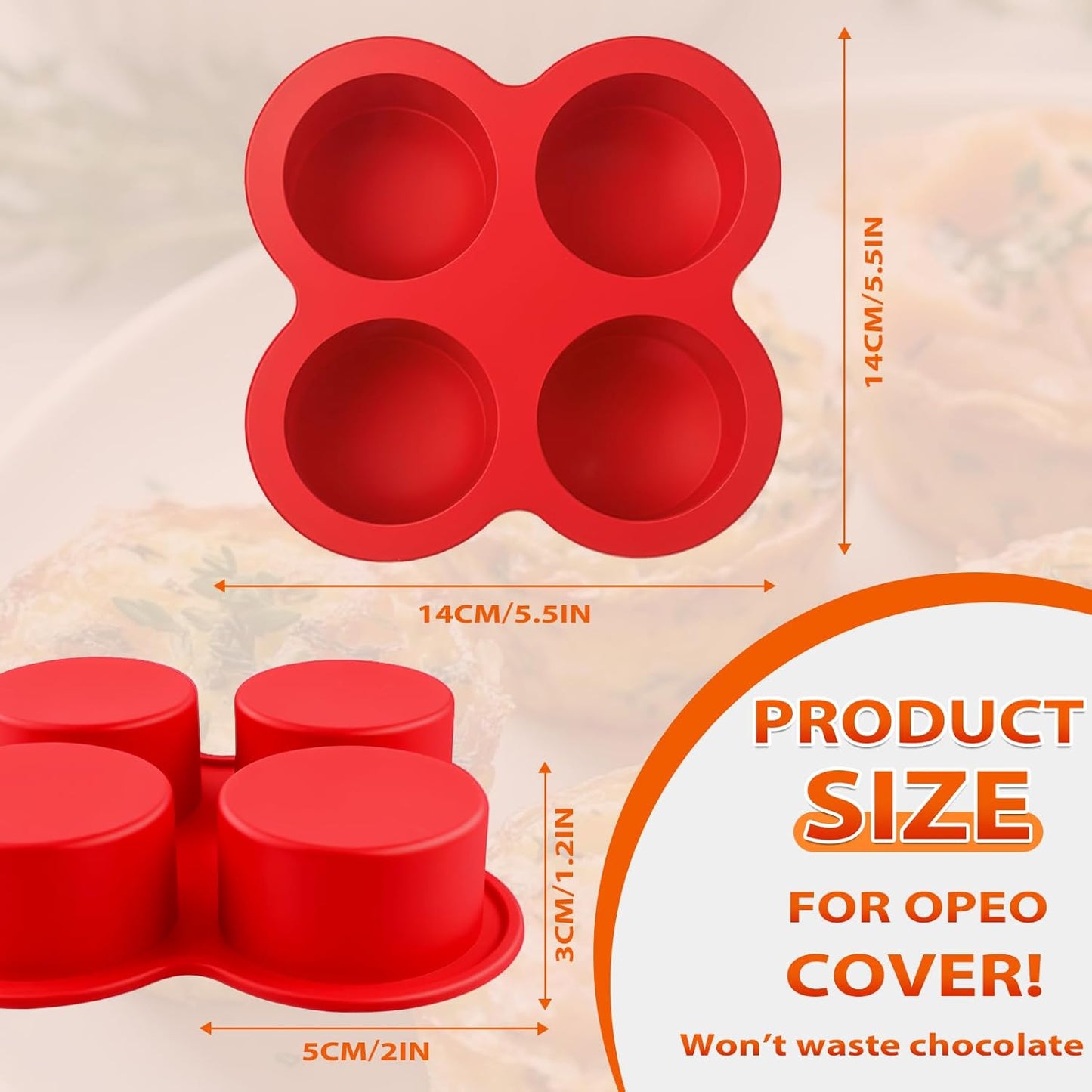 Silicone Egg Bite Molds 2 Pack Air Fryer Muffin Baking Pans Nonstick Silicone Muffin Trays for Baking Mini Muffins Eggs Bites Tart Mini Cupcake Brownie Quiche