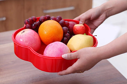 Emoyi Plastic Decorative Serving Trays Food Container with Lid and Removable Cup Appetizer Plates for Holiday Party and Kitchen