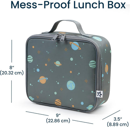 Tiny Twinkle Insulated Lunch Box for Girls and Boys | Durable and Reusable for School & Travel | Ages 3 and Up | Waterproof and Easy to Clean | PFAs and BPA Free（Boho Rainbow）